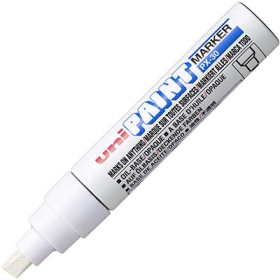 Paint marker uni-ball chisel 8.0mm px-30 white #UNIPX30