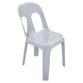 Pipee plastic stacking chair grey #RLPIPEEGP