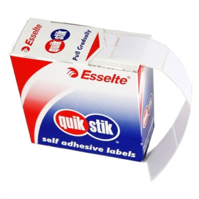 Quikstik dispenser labels rectangular 13x49mm 550 labels white #Q1349