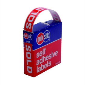 Quikstik dispenser label sold 16x63mm 250 labels #QSOLD