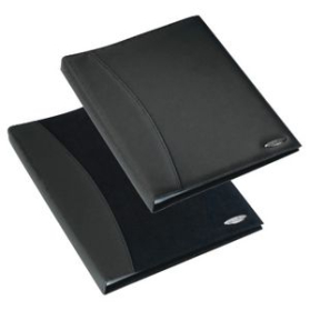 Rexel soft touch smooth display book 24 pocket black #R2201185