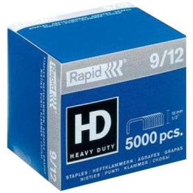Rapid 9/12 12mm staples box 5000 #R912