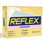 Reflex colours A4 copy paper 80gsm 500 sheets yellow #RCY