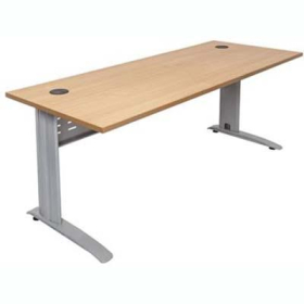 Rapid span desk metal modesty panel 1800 x 700mm beech #RLRSD187MSB
