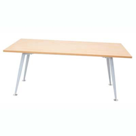 Rapid span meeting table 1800 x 750mm beech/silver #RLRST1875B