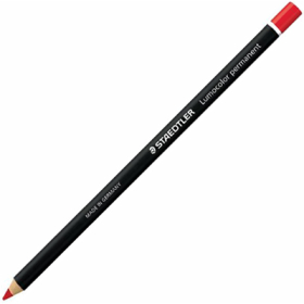 Staedtler 108 20-2 lumocolor permanent glasochrom pencils red #S10820R