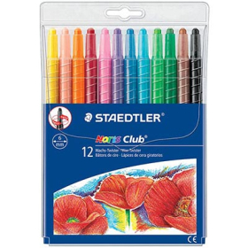 Staedtler noris club wax twister crayons assorted pack 12 #S221NWP12