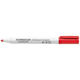 Staedtler lumocolor whiteboard compact marker bullet point 1.2mm red #S341R