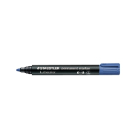 Staedtler lumocolor permanent marker bullet point 2.0mm blue #S352BL