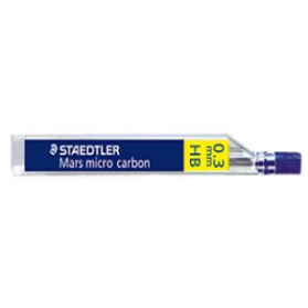 Staedtler mars micro carbon mechanical pencil leads 0.3mm tube 12 HB #S3HB