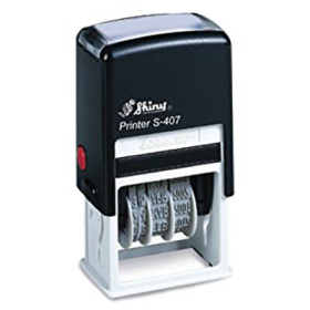 Shiny self inking date stamp with message 'ENTERED' #S407