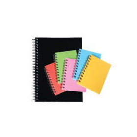Spirax hard cover notebook A5 200 page black #S511B
