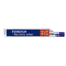 Staedtler mars micro carbon mechanical pencil leads 0.5mm tube 12 2B #S52B