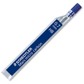 Staedtler mars micro carbon mechanical pencil leads 0.7mm tube 12 HB #S7HB