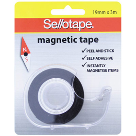 Sellotape 994002 magnetic tape 19mm x 3m dispenser #S994002