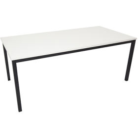 Rapidline steel frame table 1200 x 600mm white #RLSFT126W