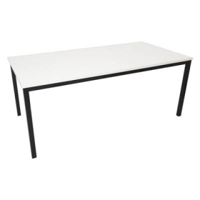 Rapidline steel frame table 1500 x 750mm white #RLSFT1575W
