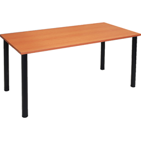 Rapidline steel frame table 1800 x 900mm beech #RLSFT189B