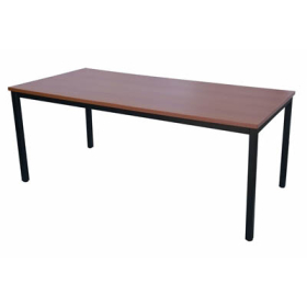 Rapidline steel frame table 1800 x 900mm cherry #RLSFT189C