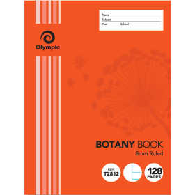 Botany Book 9 x 7 128 page #BOT128
