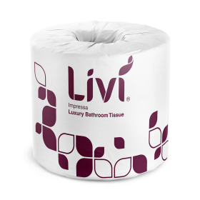 Livi Impressa toilet tissue 400 sheets roll 2 ply box 48 #LI3007