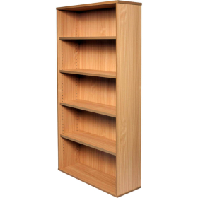 Rapid vibe bookcase 4 shelf 900 x 315 x 1800mm beech #RLSPBC18B