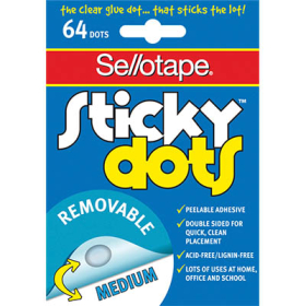 Sellotape sticky dots removeable 80 glue dots #SSDR