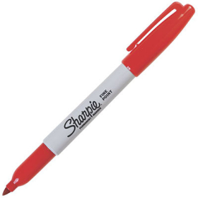 Sharpie permanent marker bullet fine 1.0mm red #SSFR