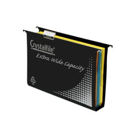 Crystalfile suspension file extra wide pp 50mm complete black box 10 #T111906