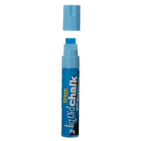 Texta jumbo liquid chalk markers wet wipe chisel 15mm blue #TLC26BL