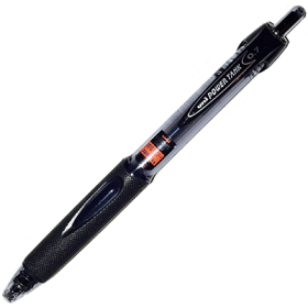 Uni-ball power tank retractable ballpoint pen fine 0.7mm black #USN227B