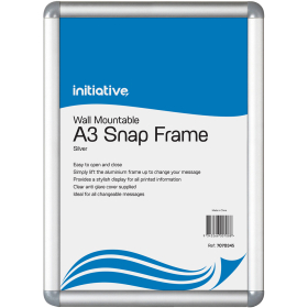 Initiative snap frame A3 silver #I7070345