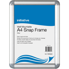 Initiative snap frame A4 silver #I7070344