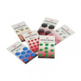 Vista magnetic buttons 30mm pack 8 red #VMB30R