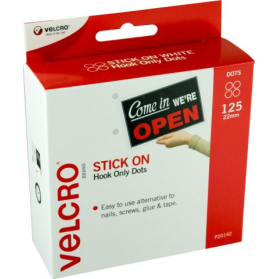 Velcro brand spots hook only 22mm pack 125 #VSH
