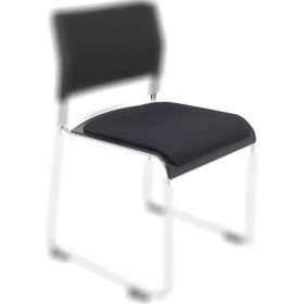 Rapidline wimbledon visitor chair seat cushion black #RLWSPBLBK