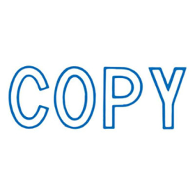 Xstamper 1006 message stamp blue 'COPY' #X1006