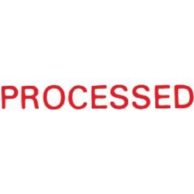 Xstamper 1314 message stamp red 'PROCESSED' #X1314