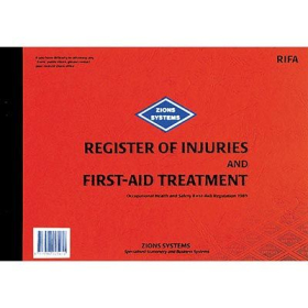 Zions register of injuries and first aid #ZRIFA