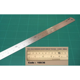 Ruler stainless 1m #SS1